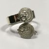 Zilveren ring en bloem armband
